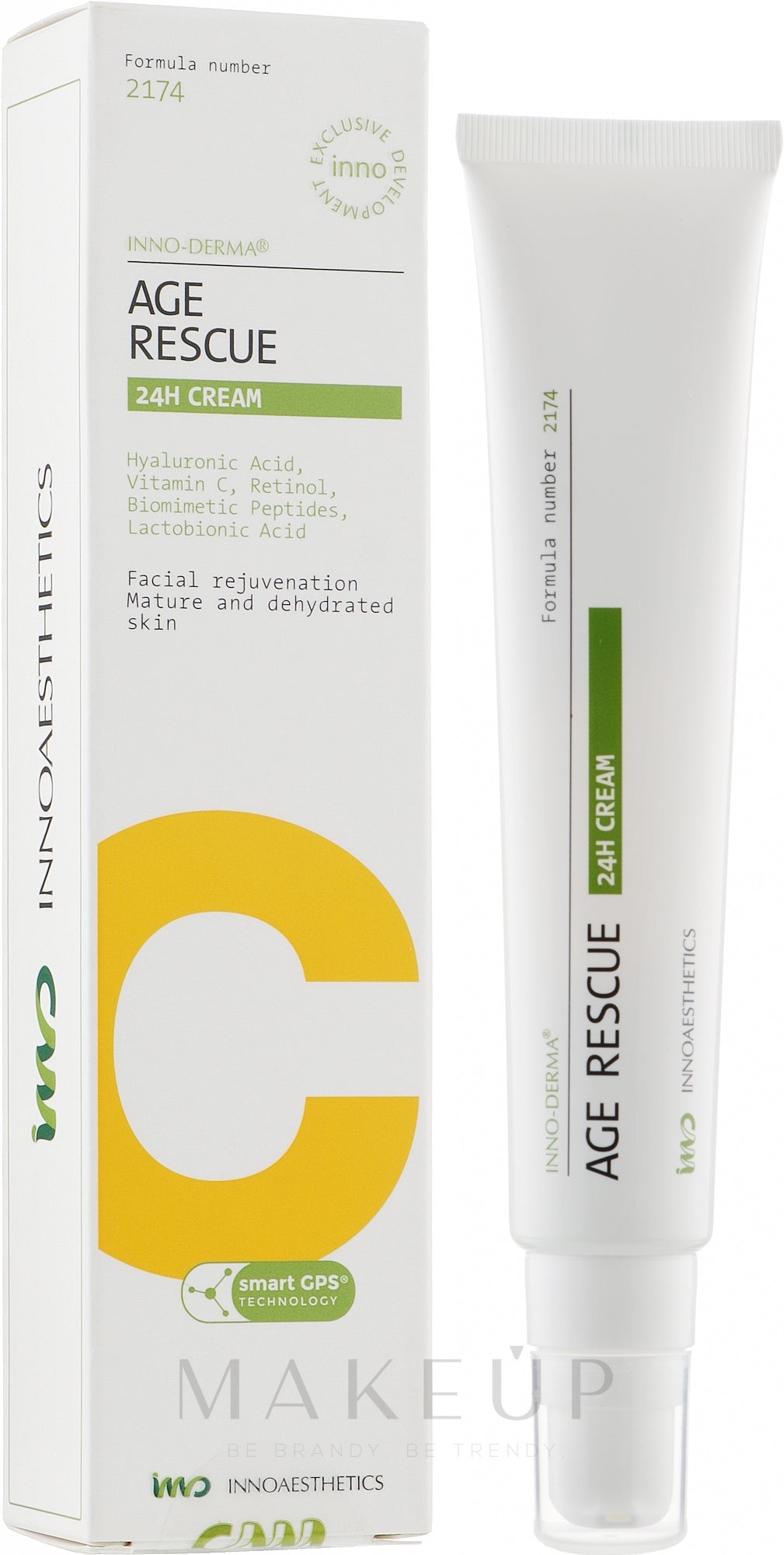 Innoaesthetics Inno-Exfo Age Rescue 24H Cream | Creme facial ativo anti-envelhecimento