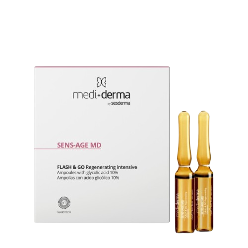 SENS AGE MD FLASH & GO Regenerating Intensive -  Ampolas Anti Envelhecimento · 5x2 ml - Mediderma - Soliclinic