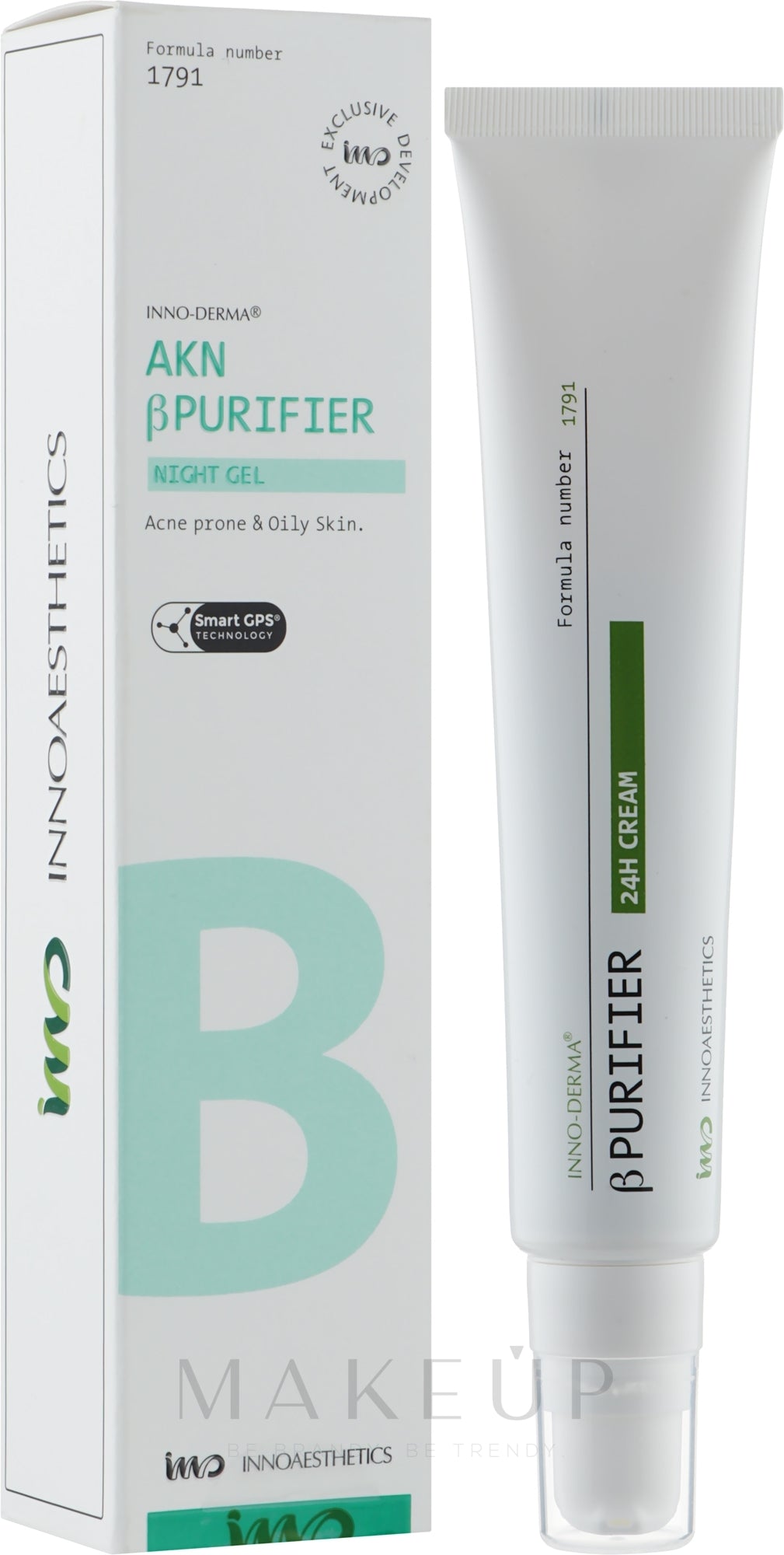 Innoaesthetics Inno-Derma AKN ?-PURIFIER | Gel noturno para tratamento de problemas de pele