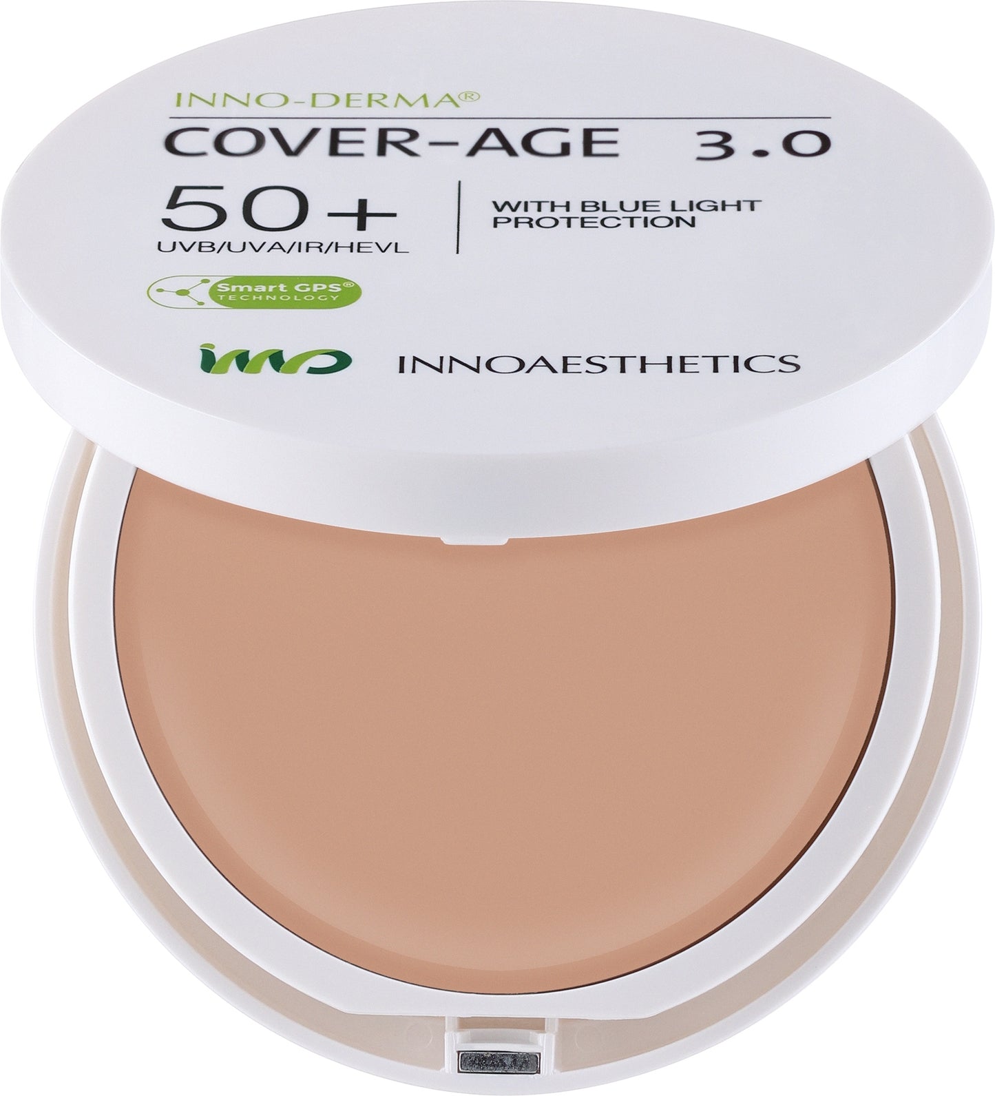 InnoAesthetics Inno-Derma Cover-Age SPF 50+ | Pó compacto com fator de proteção SPF 50+ para proteção da pele após procedimentos estéticos